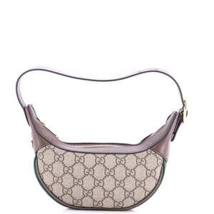 Gucci Ophidia Half Moon Bag Gg Coated #249472G14B